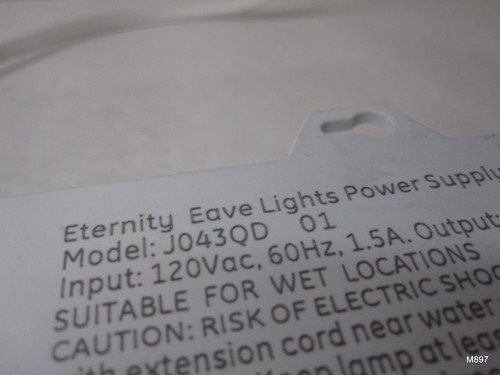 Enbrighten Eternity Eave Lights Alimentatore J043QD 120Vac 60Hz 1,5A - Foto 6 di 6
