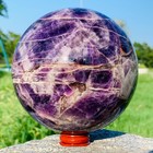 5.5LB Natural Dreamy Amethyst Quartz Sphere Crystal Ball Reiki Healing — photo 4