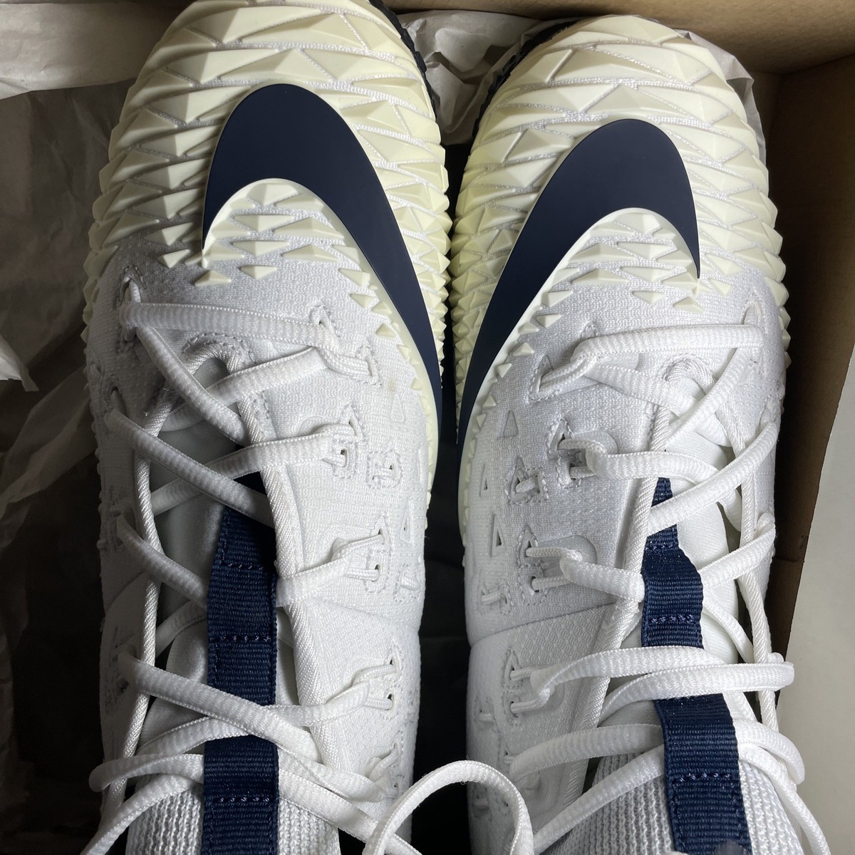 Mens Nike Force Savage Elite TD High Cleat Sz. 11.5 White  display picture 2