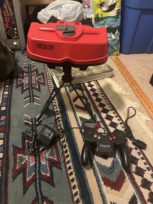 Nintendo Virtual Boy VUE-001 Bundle Untested/Bad Caps