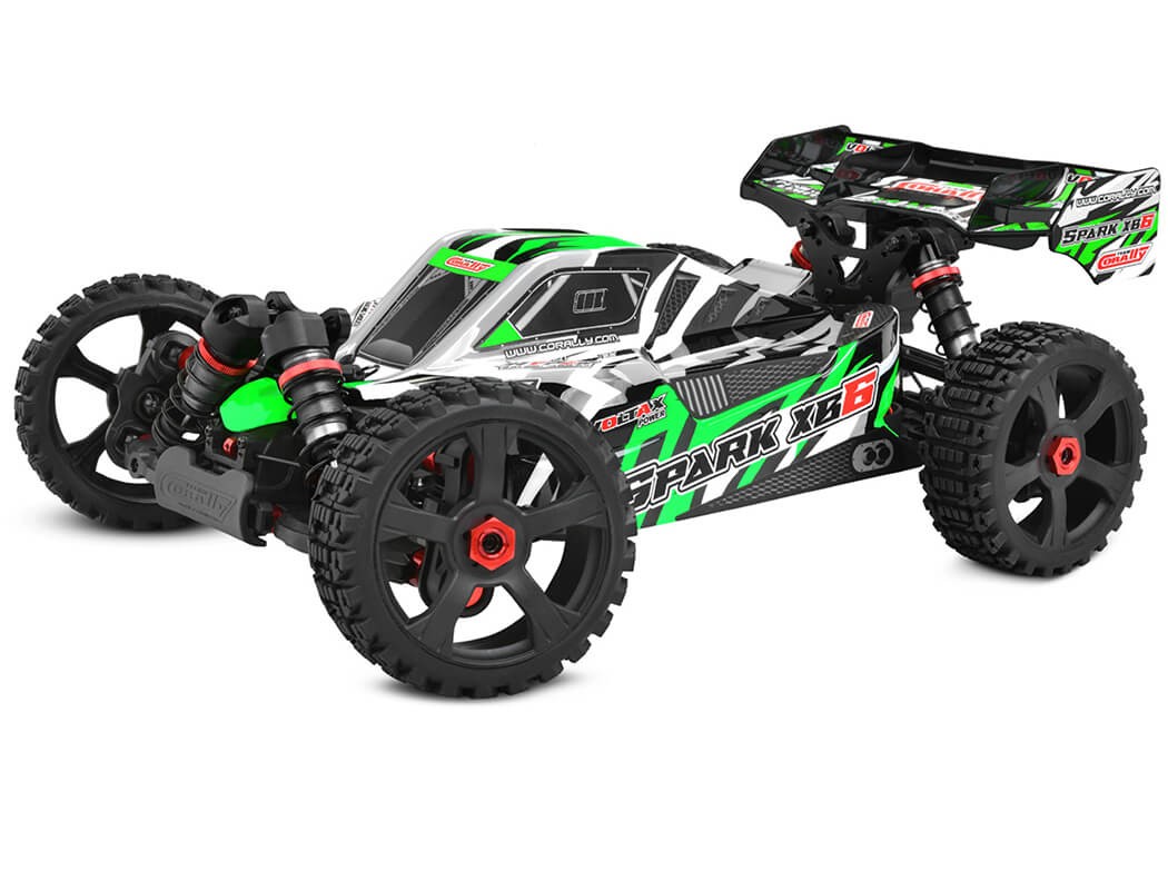 Corally Spark XB6 6S Brushless Basher ARTR (no Batt/Cgr) RC Buggy - Green