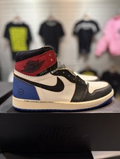 Air Jordan 1 x Union x Fragment Black and Varsity Red IO7847-002 Men Size 10