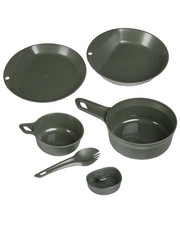 Explorer Kit WILDO® 6-tlg.Kst.oliv, Camping Geschirr, Outdoor, Military -NEU-