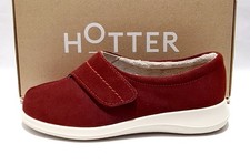 Hotter Wrap Slippers UK 4 New Boxed Red Suede Warm Lined