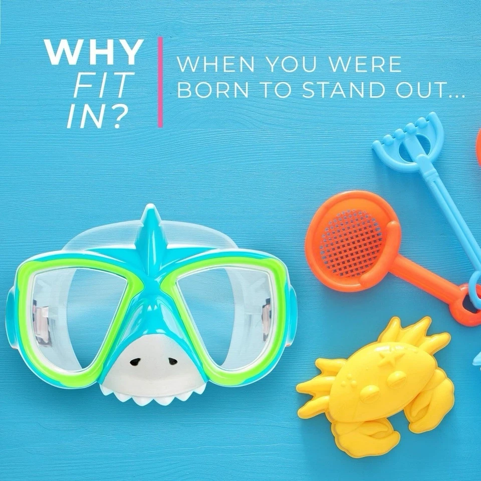 Pequeño Lote Gafas Niños para Nadar 4-7 - Máscara de Snorkel Niños Gafas de Piscina con Foto 3 de 4