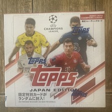 2020-21 Topps UEFA Champions League Japan Edition Soccer Sealed Box in Hand