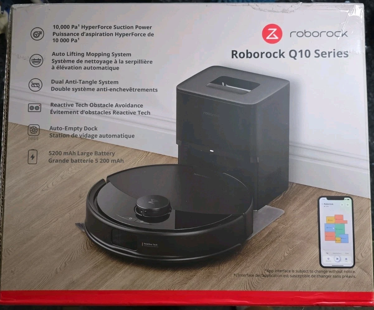Roborock Q10 Series PF+ Auto Vacuum and Mop with Dock Station & Smart App - NEW
