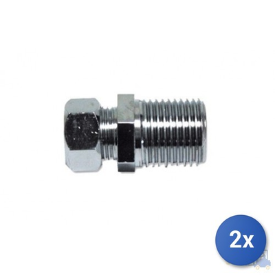 #ad #ad 2X CHROMED NIPPLES 1.2X10 $21.09