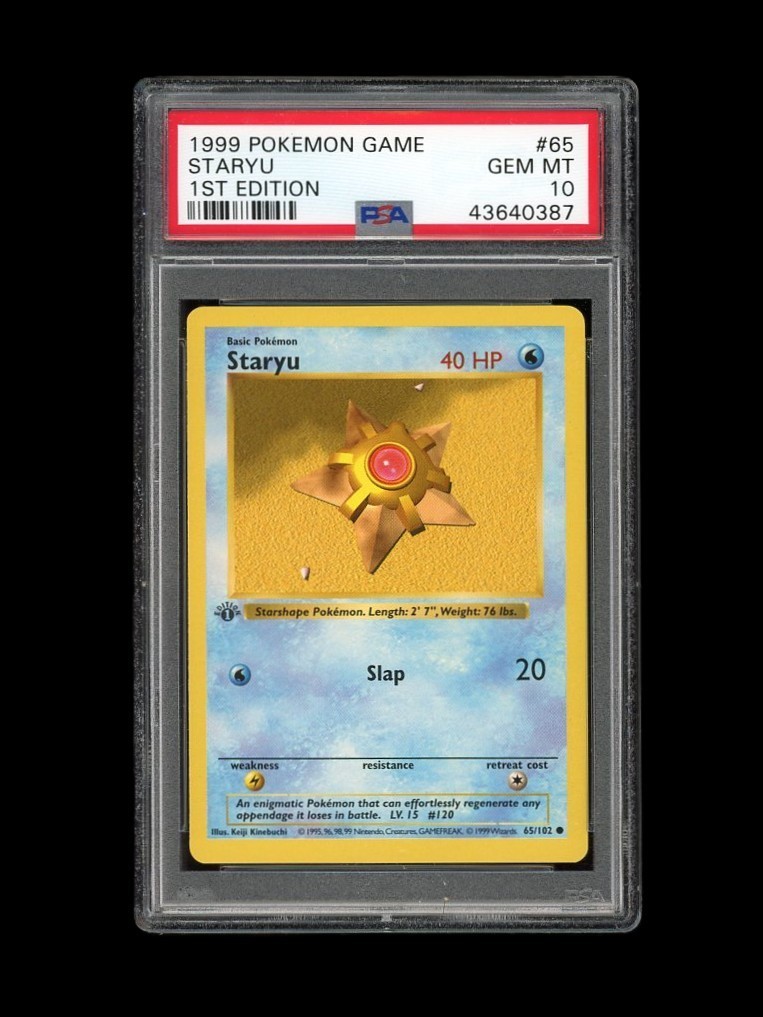 Staryu&starmie 1st edition shadow less