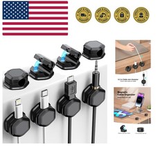 8 Pack Cord Organizer - Cord Holder for Nightstand - Cable Clips - Cord Holde...