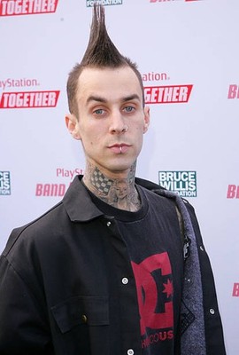 Travis Barker at Sony Computer Entertainment America the Bruce Wil- Old Photo