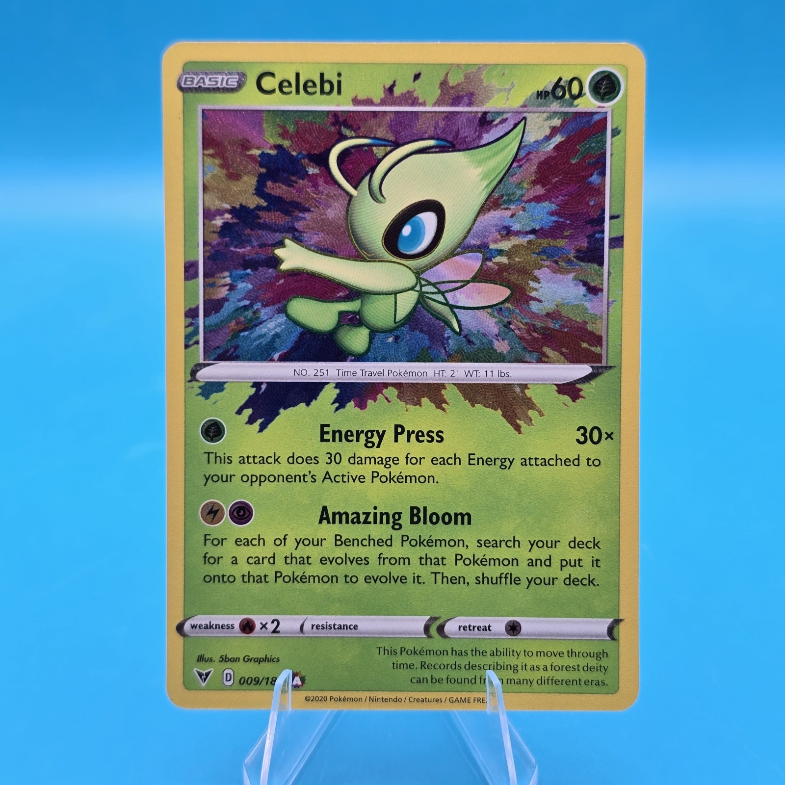 CELEBI 2020 POKEMON VIVID VOLTAGE 009/185 AMAZING RARE B32