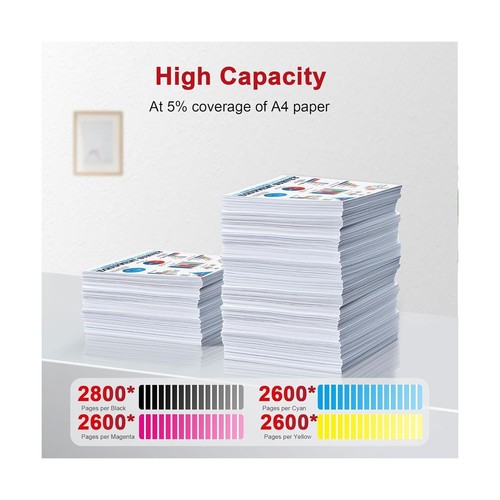 High-Yield 055 Toner Cartridges 4-Pack(BK/C/M/Y) Compatible MF743cdw Toner Re... - Afbeelding 4 van 8