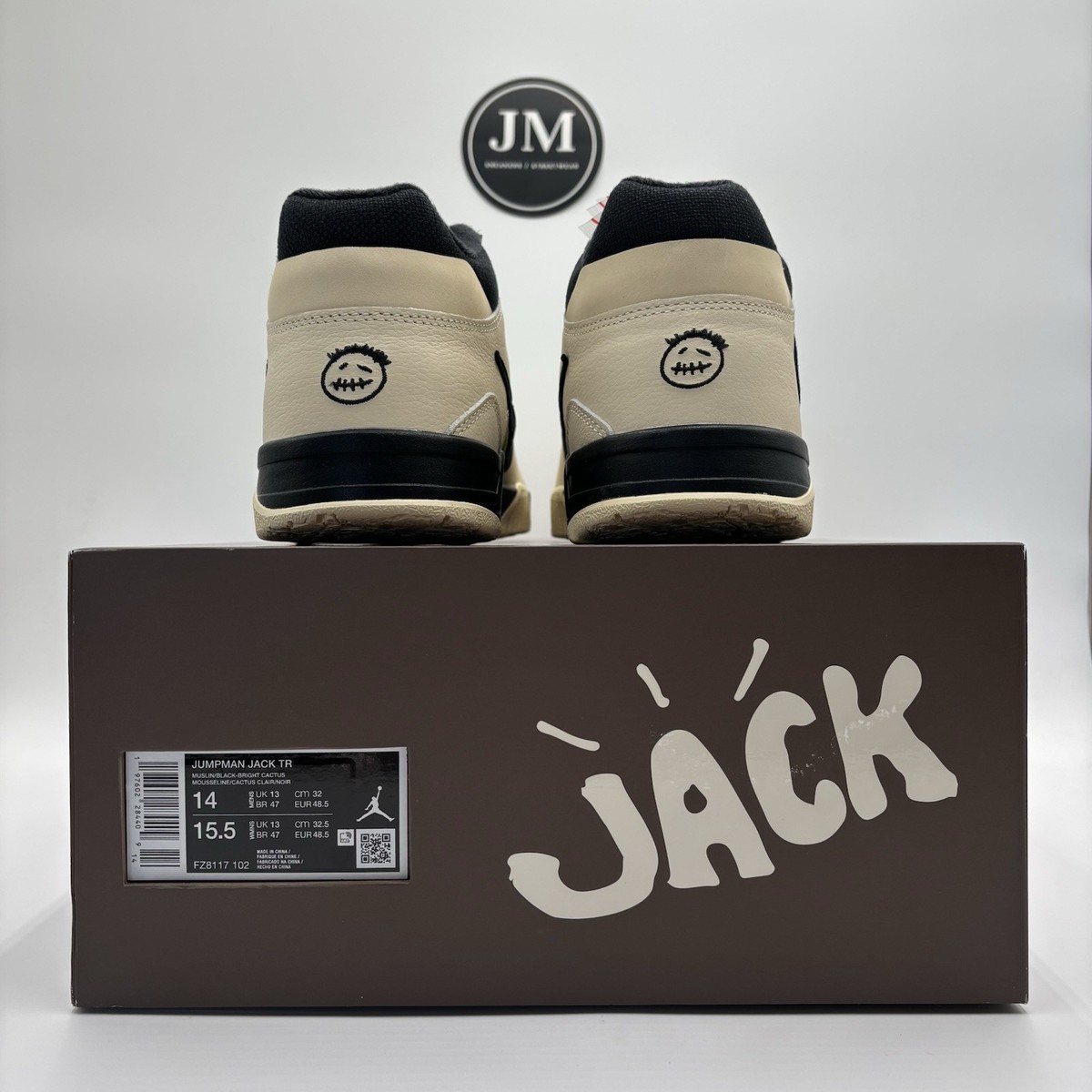 Nike Jordan Jumpman Jack Travis Scott Bright Cactus Size 14