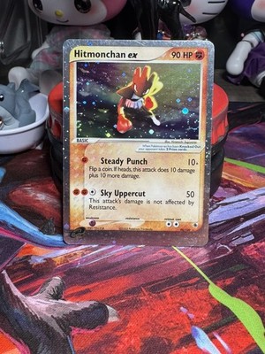 Pokémon TCG Hitmonchan EX Ruby and Sapphire Holo Ultra Rare Card 98/109 4 swirls