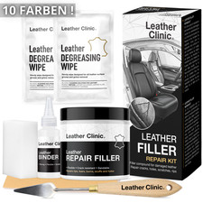 Leather Filler Repair Kit 100ml Lederspachtel Risse Kratzer Reparatur Auto M&ouml;bel