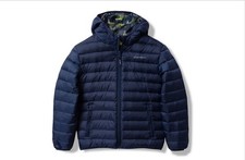 NWT Eddie Bauer Boys' Reversible CirrusLite Down Hooded Jacket Size XS