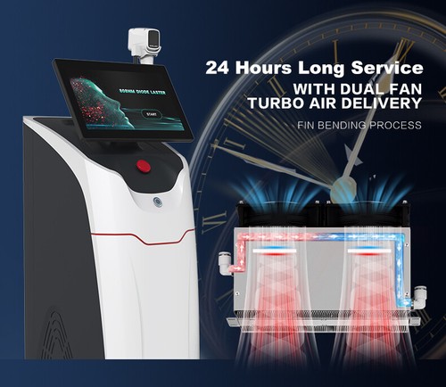 Painless Cooling Diode Laser Hair Removal Machine LCD Handle 808/755/940/1064nm - Bild 7 von 24