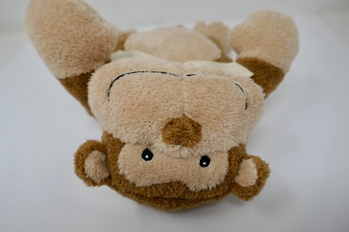 Baby Adventure Brown Cream Tan Monkey 9" Stuffed Animal Plush with Rattle - Picture 7 of 10