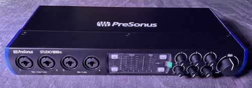 PreSonus Studio 1810c USB-C Audio Interface – 18x10, 24-Bit/192kHz, XMAX Preamps