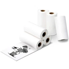 Mini Thermal Printer Paper - Self-Adhesive Rolls for Study Notes & Pictures
