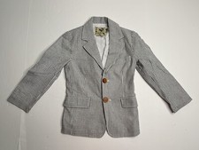 Tom  Drew seersucker blazer blue  white boys sz 6