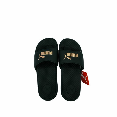 puma black flip flops