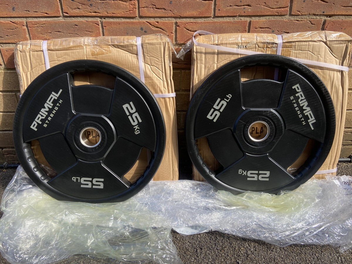 NEW x 25kg Primal Strength Performance Series PEV Olympic Bumper