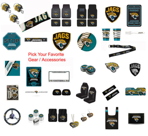 New NFL Jacksonville Jaguars Pick Your Gear / Car Accessories Official Licensed - Picture 1 of 34