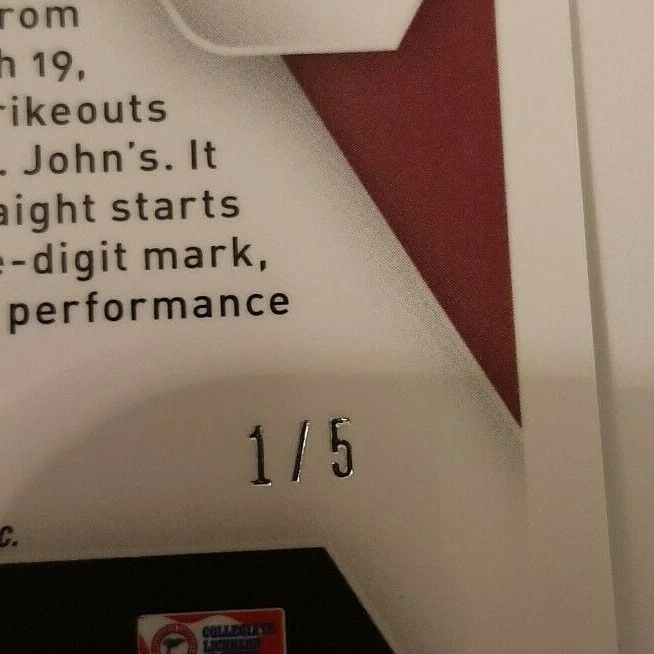 2022 Panini Prizm Draft Blue Pulsar Sigs #50 Matt Mikulski Rc Auto #1/5 Giants - Image 3 of 4