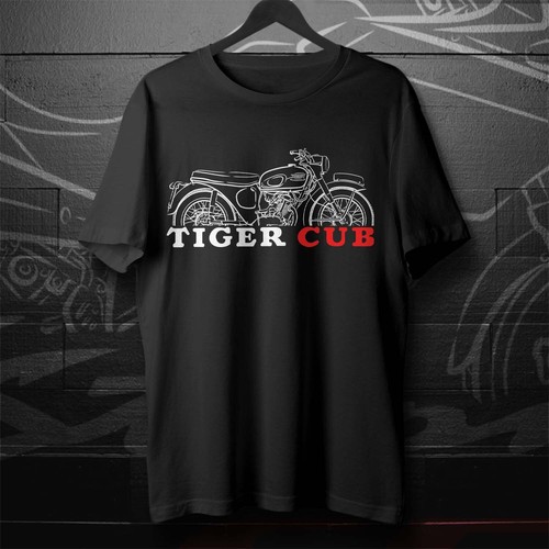 Triumph Tiger Cub 200 1954-1968 Motorcycle T-Shirt for Riders - Picture 8 of 50