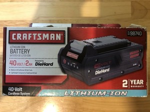 Craftsman 40 Volt 2 aH Lithium Lawn & Garden Tool Battery - REAL CRAFTSMAN 841821010195 | eBay