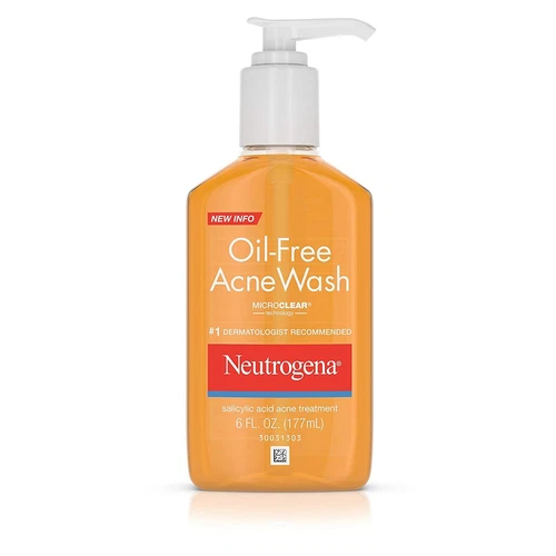 Neutrogena Oil-Free Salicylic Acid Acne Treatment Acne Wash-6 oz