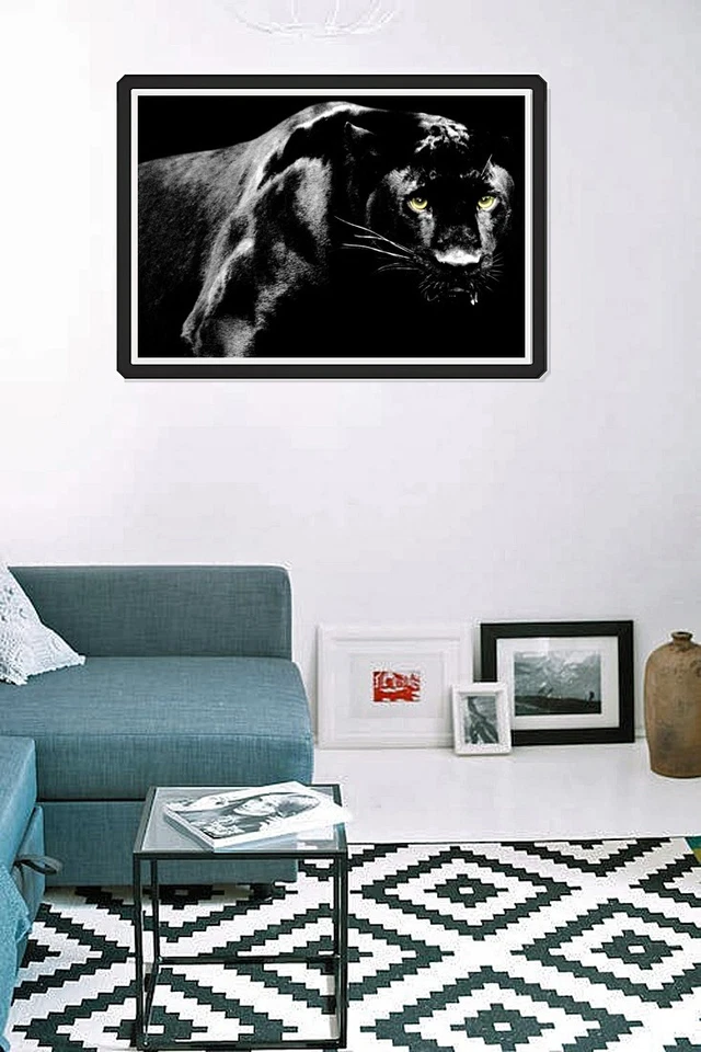 Black Panther Poster, Big Cat, Panther, Jaguar, Leopard  - Image 2 of 4