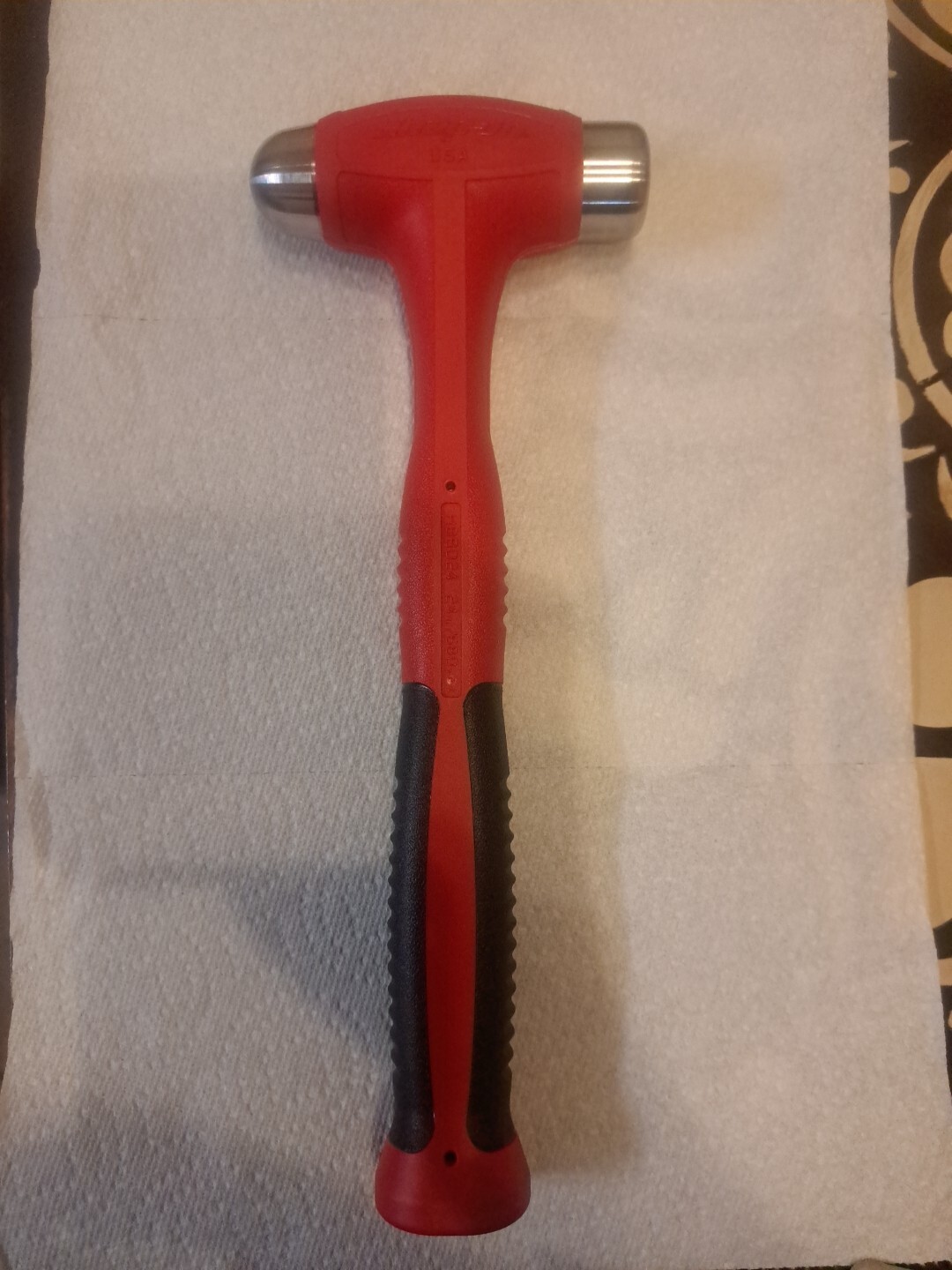 Snapon Tools USA NEW RED 24oz/650g Soft Grip Dead Blow Hammer HBBD24