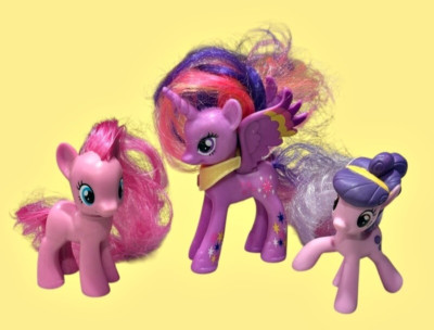 My Little Pony Lot of 3 Buttonbelle Twilight Sparkle Pinkie Pie