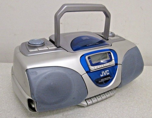 jvc rc-bx530sl portable stereo cd radio tape cassette player