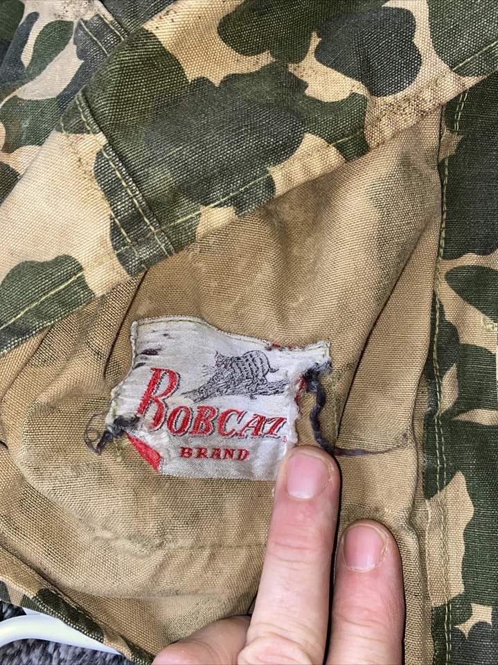 Vintage Old School Bobcat Brand Camo Bird Hunting Vest Duck Camo Size Large - Image 4 of 4