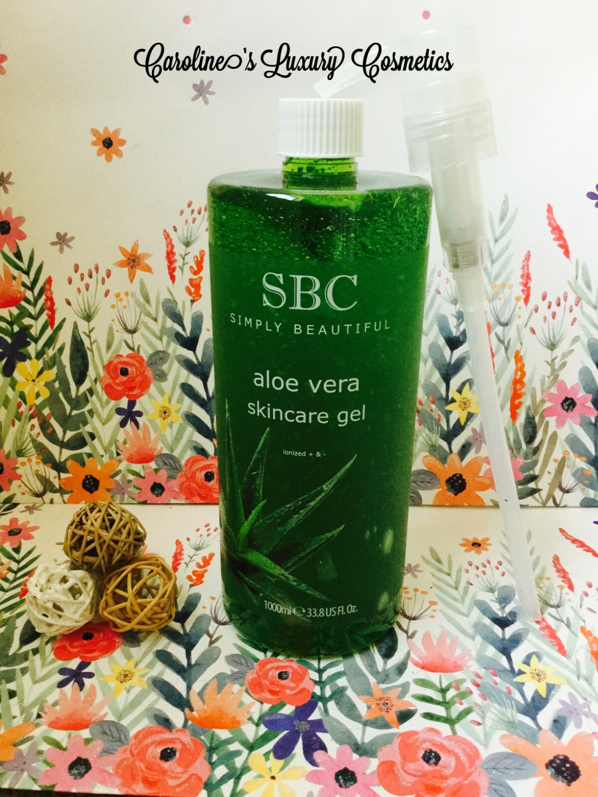 sbc aloe vera skincare gel