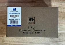 Sirui 24mm f/2.8 1.33x Anamorphic Lens for Canon EF-M #SR24EFM