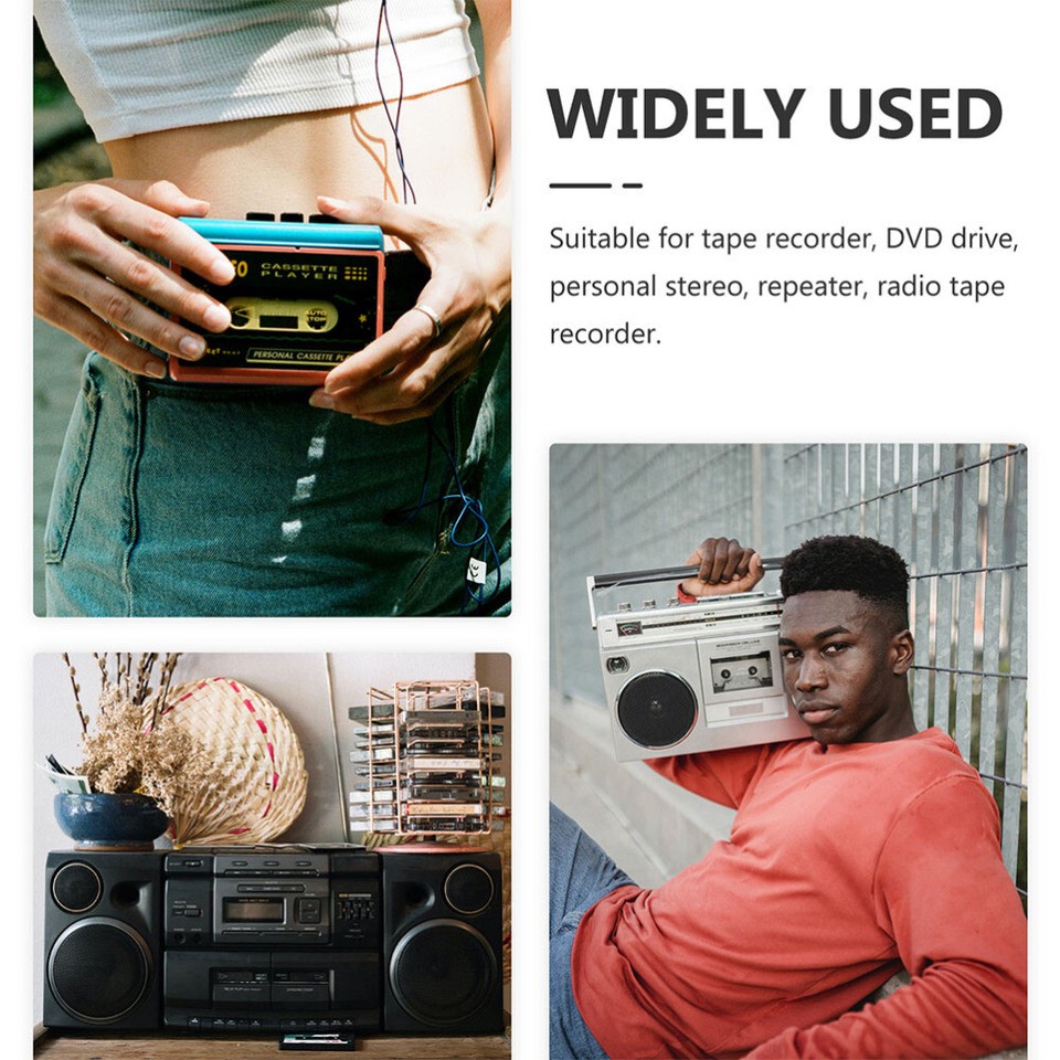 90pcs Cassette Rubber Belts Recorder Belts Cassette Tape Machine Belts