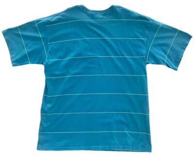 Vintage 90s Nike ACG Striped Green Blue T-Shirt Size XL | eBay