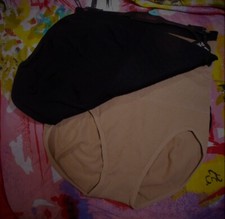 3 NEW PRIMA VALENTINA 877046 MICROFIBER 2BK HIGH WAIST SHAPING BRIEF PANTIES S