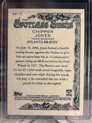 Chipper Jones PICK A CARD Topps Chrome Refractor SSP #"d HOF RC RARE Baseball - Picture 41 of 97