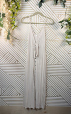 Anthropologie SATURDAY SUNDAY Women's Levina Striped Midi Dress Tie Front sz XS