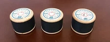 3 Vintage Wood Thread Spools..J & P Coates (Made in Great Britain) 400 yds.