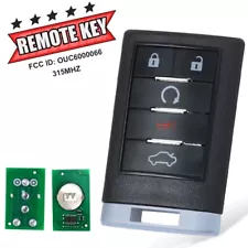 For 2008-2013 Cadillac CTS Keyless Entry Remote Car Key Fob FCC : OUC6000066