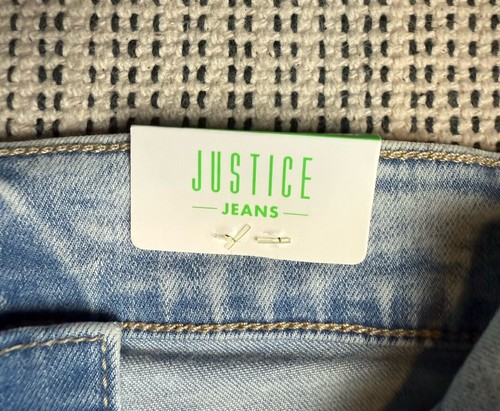 NWT Justice Jeans Girls Size 10 Blue Acid Wash High Rise Jeggings Soft Stretch - Picture 22 of 24
