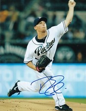 ROBBIE ERLIN  SAN DIEGO PADRES  ACTION SIGNED 8x10