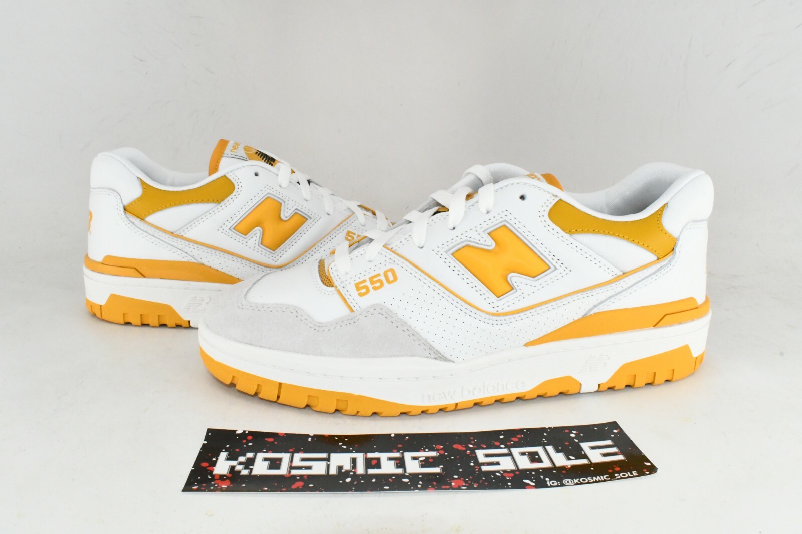 New Balance 550 Sea Salt VarsityGold BB550LA1 Size 10.5 - Shopping.com